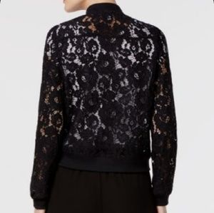 [H&M] Black Lace Bomber Jacket